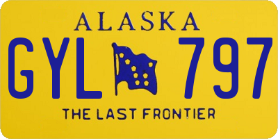 AK license plate GYL797