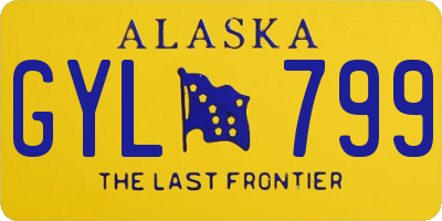 AK license plate GYL799