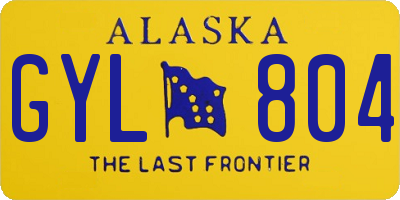 AK license plate GYL804