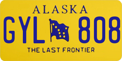 AK license plate GYL808