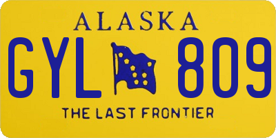 AK license plate GYL809