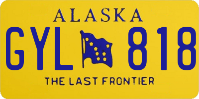 AK license plate GYL818