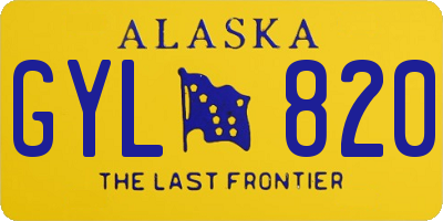 AK license plate GYL820