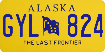 AK license plate GYL824