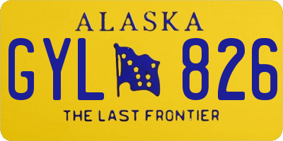 AK license plate GYL826