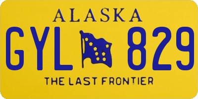 AK license plate GYL829