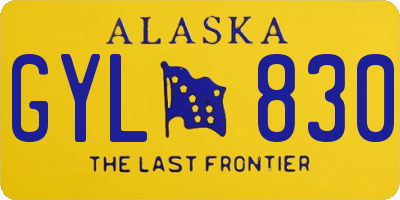 AK license plate GYL830