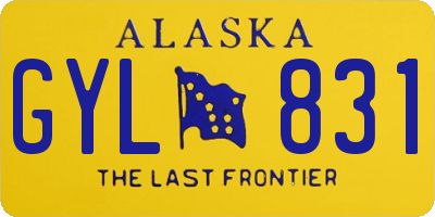 AK license plate GYL831