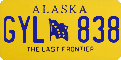 AK license plate GYL838