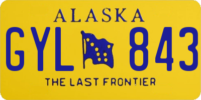 AK license plate GYL843