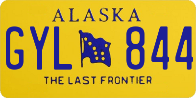 AK license plate GYL844