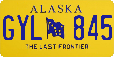 AK license plate GYL845