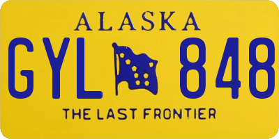 AK license plate GYL848