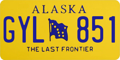 AK license plate GYL851