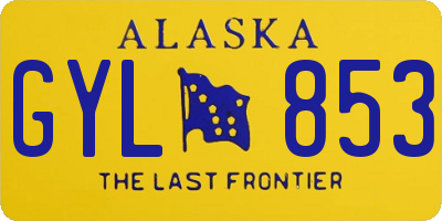AK license plate GYL853