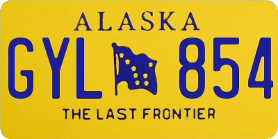 AK license plate GYL854