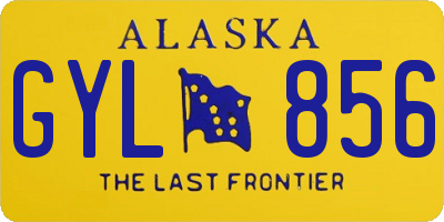 AK license plate GYL856