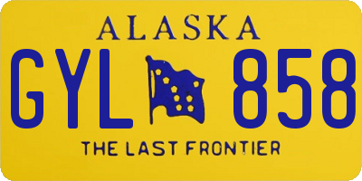 AK license plate GYL858