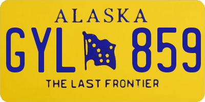 AK license plate GYL859