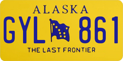 AK license plate GYL861