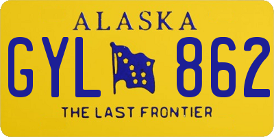 AK license plate GYL862