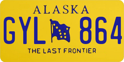 AK license plate GYL864