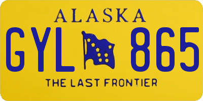 AK license plate GYL865