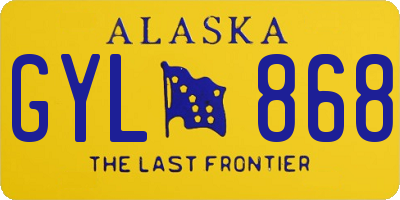 AK license plate GYL868