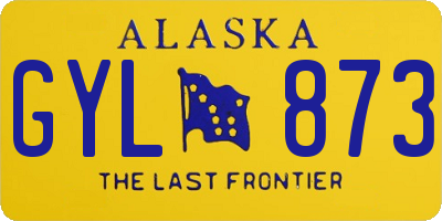 AK license plate GYL873