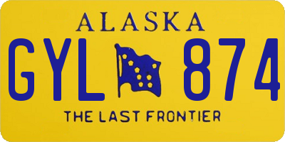 AK license plate GYL874