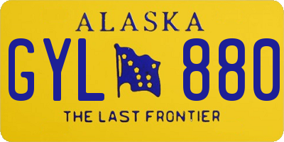AK license plate GYL880
