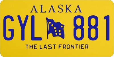 AK license plate GYL881