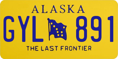 AK license plate GYL891