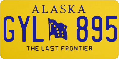 AK license plate GYL895