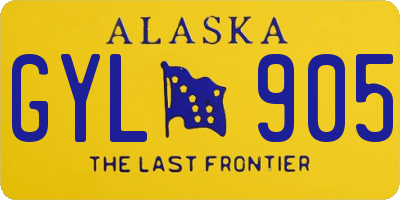 AK license plate GYL905