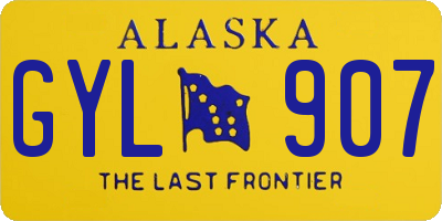 AK license plate GYL907