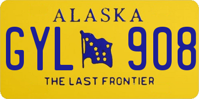 AK license plate GYL908