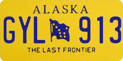 AK license plate GYL913
