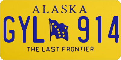AK license plate GYL914