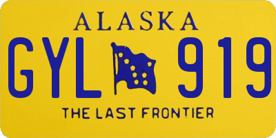 AK license plate GYL919