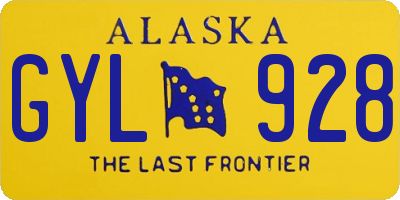 AK license plate GYL928