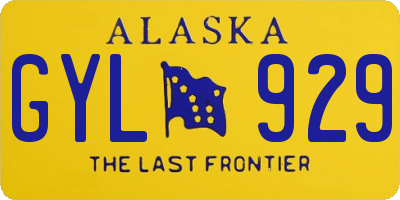 AK license plate GYL929