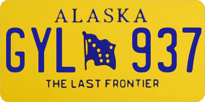 AK license plate GYL937