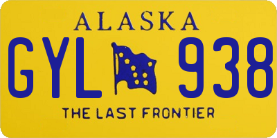 AK license plate GYL938