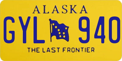 AK license plate GYL940