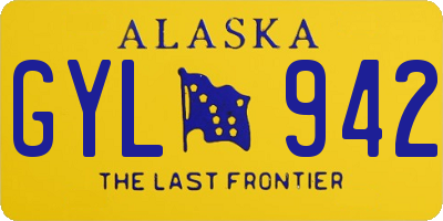 AK license plate GYL942