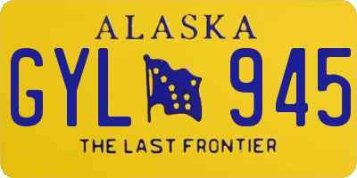 AK license plate GYL945