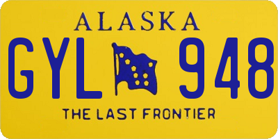 AK license plate GYL948
