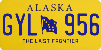 AK license plate GYL956