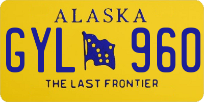 AK license plate GYL960